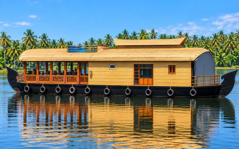 One bedroom houseboat in Nileshwar for couples and honeymooners