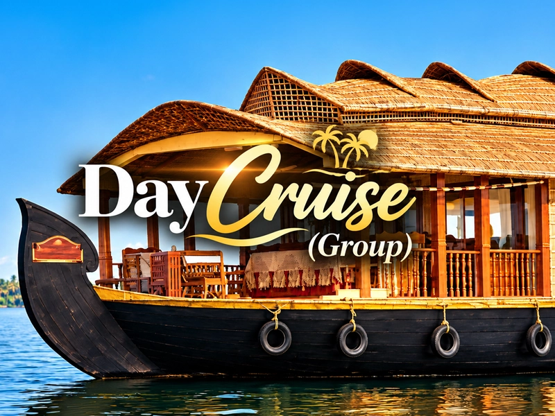 Group houseboat cruise with friends on the Nileshwar backwaters