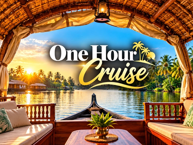 One hour houseboat cruise on the Nileshwar backwaters